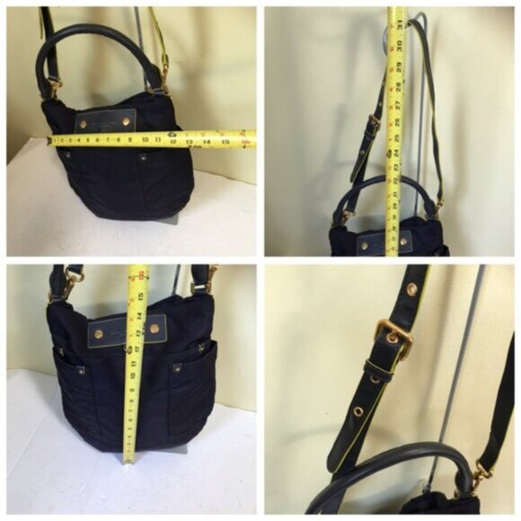 Marc Jacobs Preppy Natasha Nylon Convertible Crossbody Shoulder Hobo Pocket Logo - Picture 16 of 16